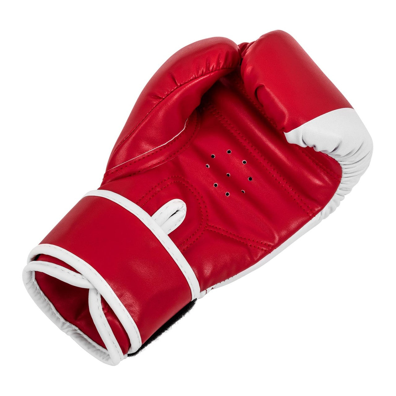 Gants de boxe sport de combat pour enfants 6 oz rouge et blanc