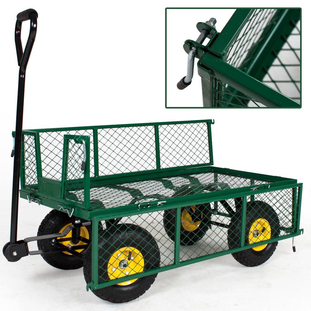 Chariot charrette de jardin main 350 kg outils jardinage 0208002 - Helloshop26