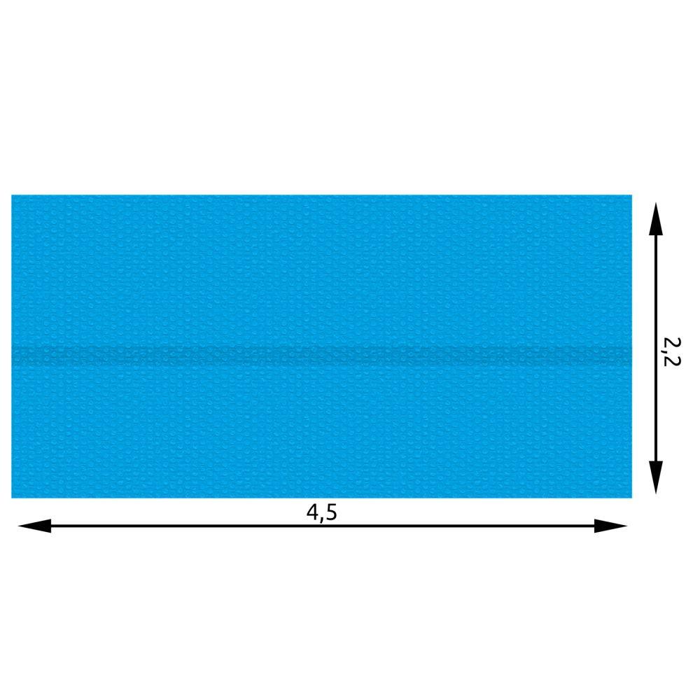 Bâche de piscine rectangulaire bleue 220 x 450 cm 3408091 - Helloshop26