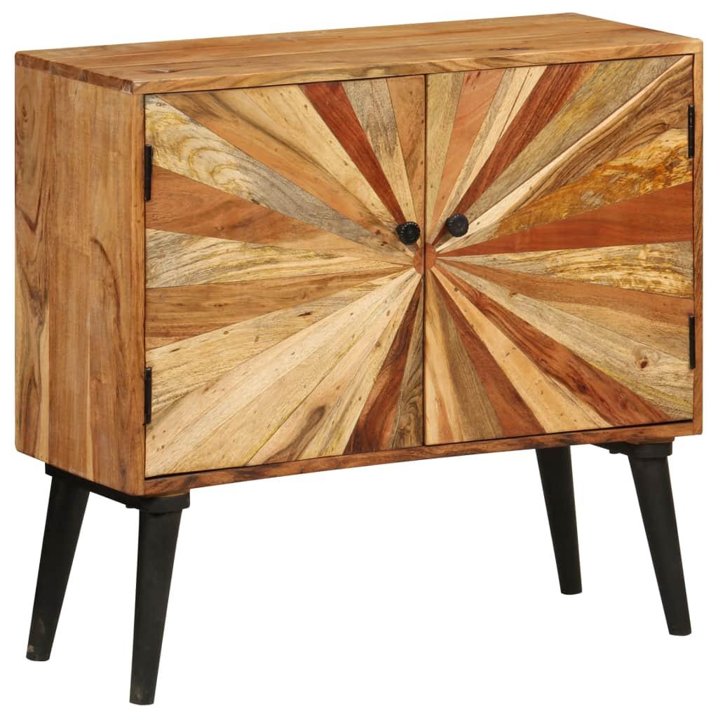 Buffet bahut armoire console meuble de rangement bois de manguier massif 85 cm 4402217 - Helloshop26